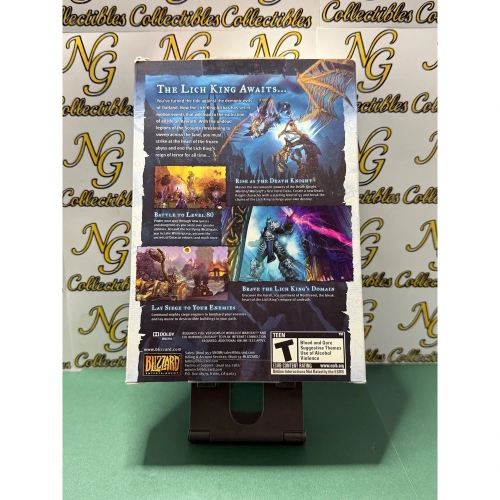 World of Warcraft Wrath of the Lich King PC Mac Expansion Set Blizzard 2008 Box